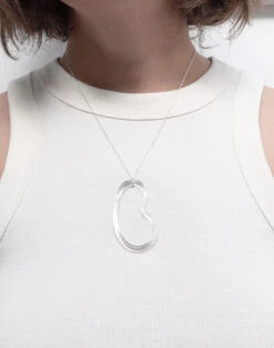 Madewell Jane D'Arensbourg Clear Bean Pendant Necklace -Madewell Sales N7032 EG7294 d6