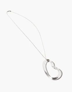 Madewell Jane D'Arensbourg Clear Bean Pendant Necklace