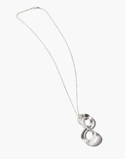 Madewell Jane D'Arensbourg Clear Mobius Pendant Necklace