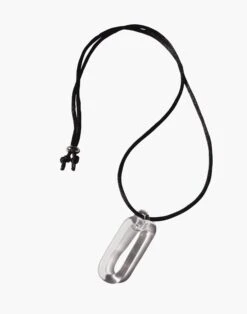 Madewell Jane D'Arensbourg Clear Oval Pendant Cord Necklace