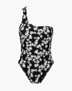 Madewell Lemlem™ Sea Floral One Shoulder One Piece