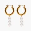 Madewell TSEATJEWELRY BEE HOOP EARRINGS