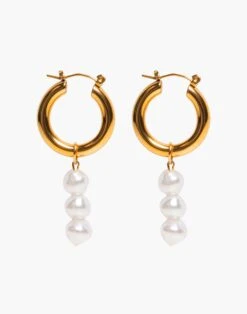 Madewell TSEATJEWELRY BEE HOOP EARRINGS