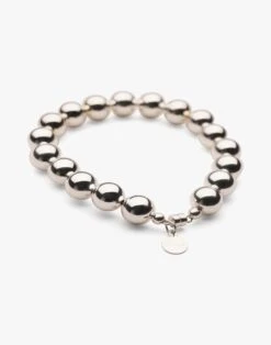 Madewell Charlotte Cauwe Studio Bead Bracelet In Sterling Silver 10mm
