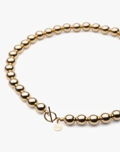 Madewell Charlotte Cauwe Studio Bead Necklace In Gold 10mm