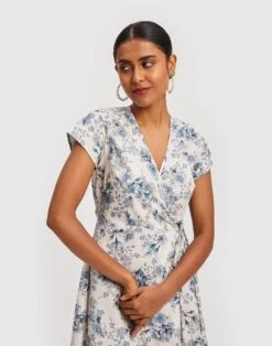 Madewell Reistor White Maxi Wrap Dress -Madewell Sales N7321 WC6066 d2