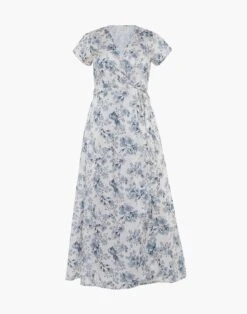 Madewell Reistor White Maxi Wrap Dress -Madewell Sales N7321 WC6066 ld