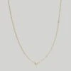 Madewell Kinn™ Two In One Round Diamond Necklace