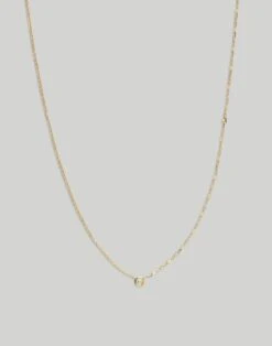 Madewell Kinn™ Two In One Round Diamond Necklace