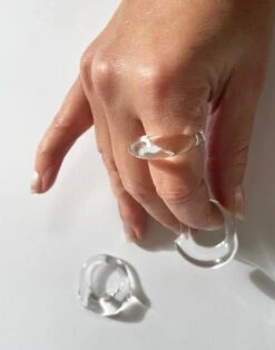 Madewell Jane D'Arensbourg Clear Glass Thick Band -Madewell Sales N7818 EG7294 d2