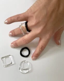 Madewell Jane D'Arensbourg Clear Glass Thick Band -Madewell Sales N7818 EG7294 d3