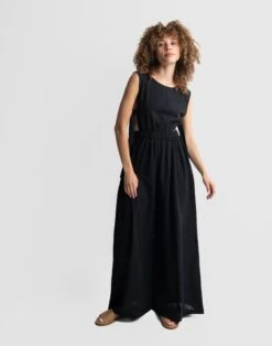 Madewell World Of Crow Black Organic Jump-Suit