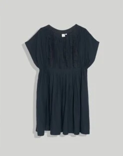 Madewell World Of Crow Black Relaxed Fit Short Dress -Madewell Sales N7988 BK0001 ld