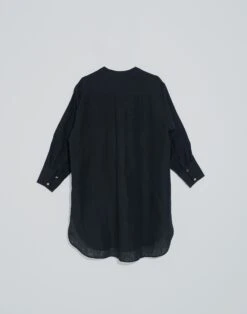 Madewell World Of Crow Easy Fit Black Linen Tunic -Madewell Sales N7990 BK0001 d5