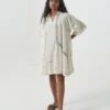 Madewell World Of Crow White Jamdani Dress