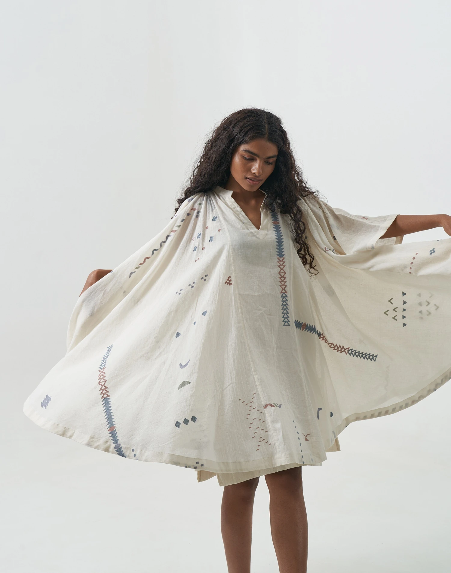 Madewell World Of Crow White Jamdani Dress 3 Madewell World Of Crow White Jamdani Dress - Image 3