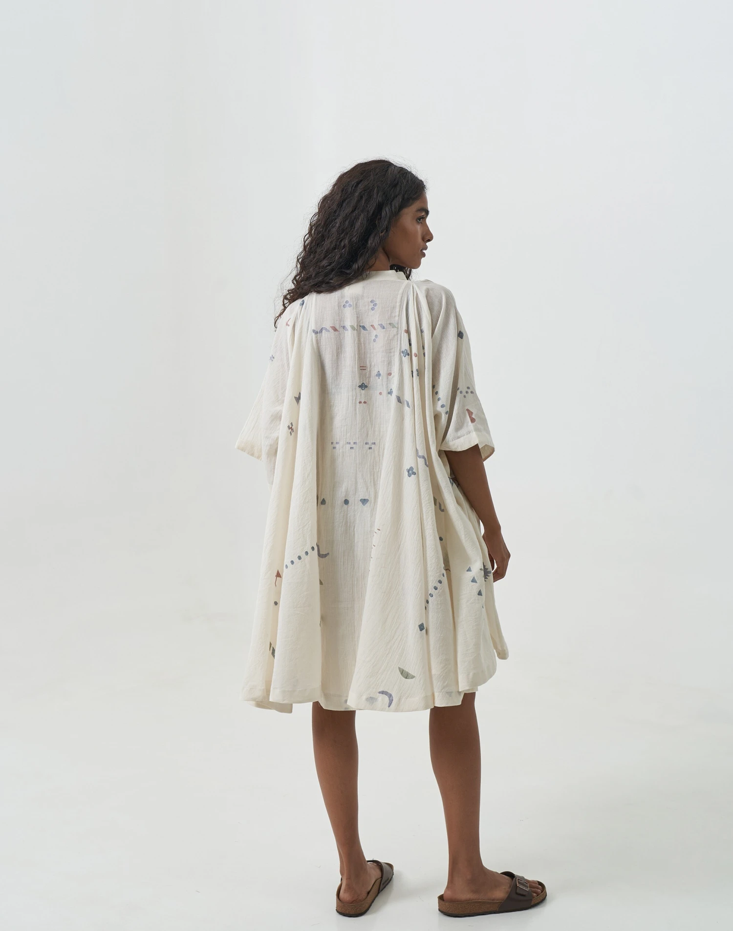 Madewell World Of Crow White Jamdani Dress 4 Madewell World Of Crow White Jamdani Dress - Image 4