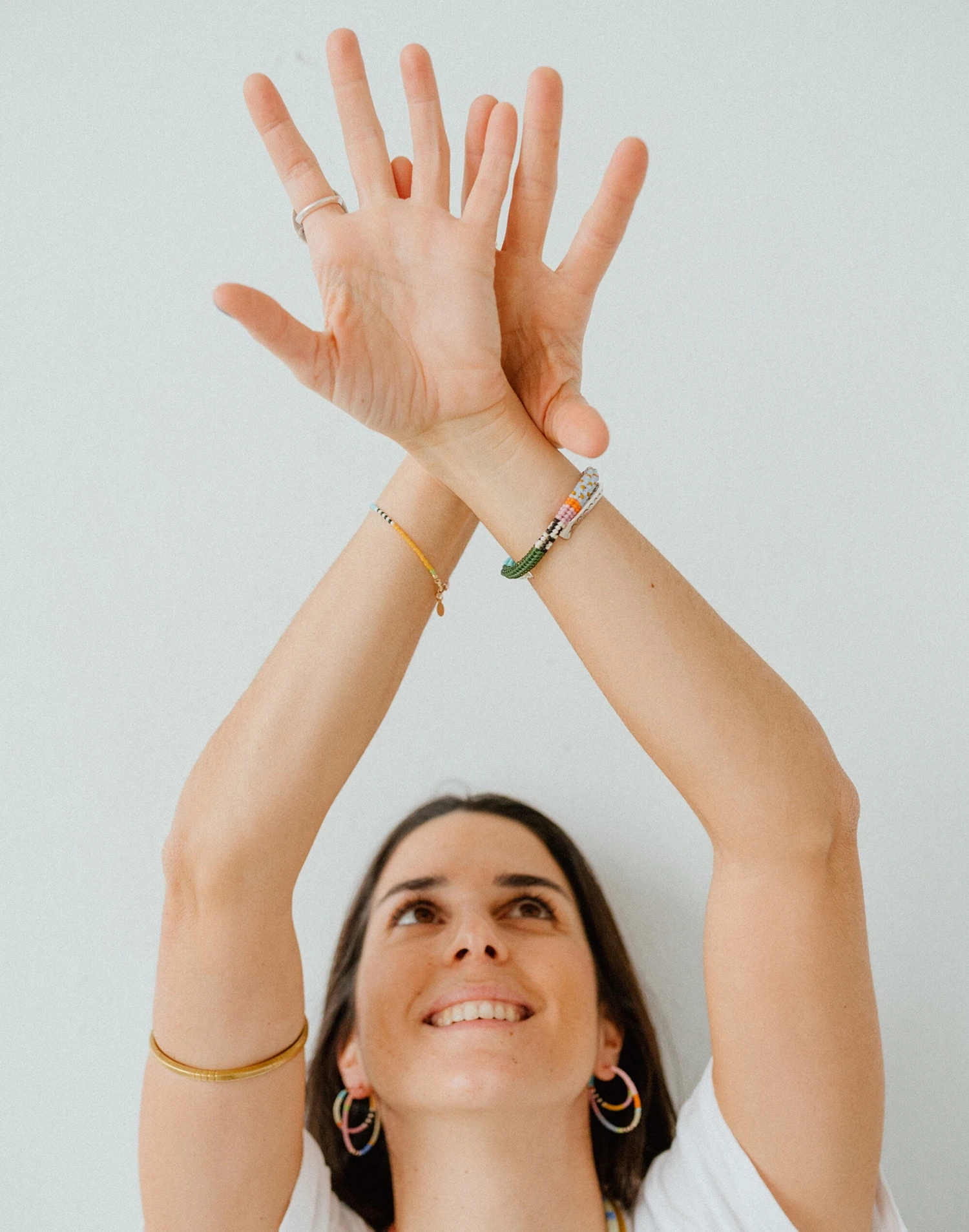 Madewell Kisiwa Beaded Rangi Hoop Earrings 2 Madewell Kisiwa Beaded Rangi Hoop Earrings - Image 2