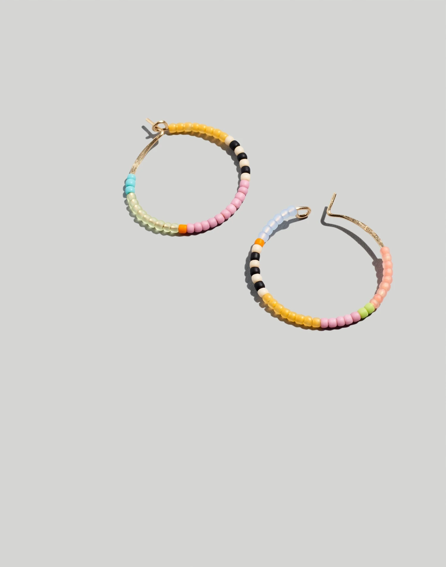 Madewell Kisiwa Beaded Rangi Hoop Earrings 1 Madewell Kisiwa Beaded Rangi Hoop Earrings