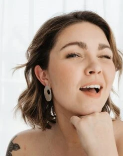 Madewell Firstborn Jewelry Ova Earrings -Madewell Sales N8060 GY0032 d2