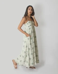 Madewell Reistor The Jade Ruched Maxi Dress -Madewell Sales N8666 GR0005 d3