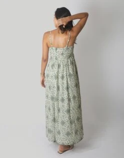 Madewell Reistor The Jade Ruched Maxi Dress -Madewell Sales N8666 GR0005 d4