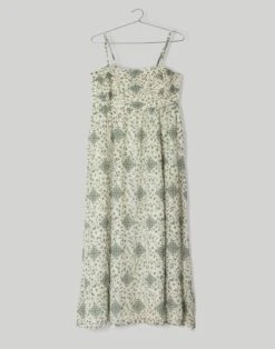 Madewell Reistor The Jade Ruched Maxi Dress -Madewell Sales N8666 GR0005 ld