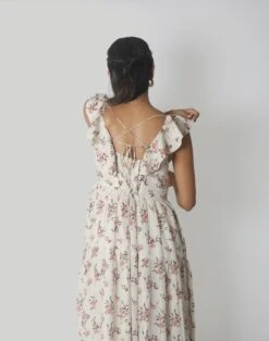 Madewell Reistor Sky Is Pink Ruffle Maxi Dress -Madewell Sales N8668 EC5461 d3