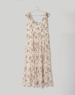 Madewell Reistor Sky Is Pink Ruffle Maxi Dress -Madewell Sales N8668 EC5461 ld