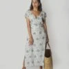 Madewell Reistor Sapphire Haze Drawstring Maxi Dress