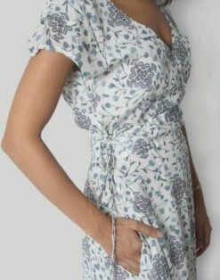 Madewell Reistor Sapphire Haze Drawstring Maxi Dress -Madewell Sales N8670 BL0021 d3