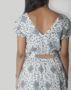 Madewell Reistor Sapphire Haze Drawstring Maxi Dress -Madewell Sales N8670 BL0021 d4