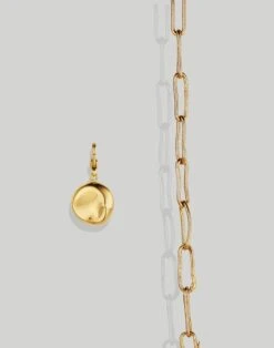 Madewell SOKO Mini Bahari Necklace Charm & Mini Ellipse Link Necklace Set
