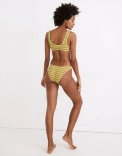 Madewell Striped Terry Curved-Waist Bikini Bottom -Madewell Sales NA440 KF2546 d2
