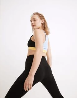 Madewell Splits59™ Recycled Techflex Iselin Sports Bra In Black Colorblock -Madewell Sales NA786 EE0450 d2