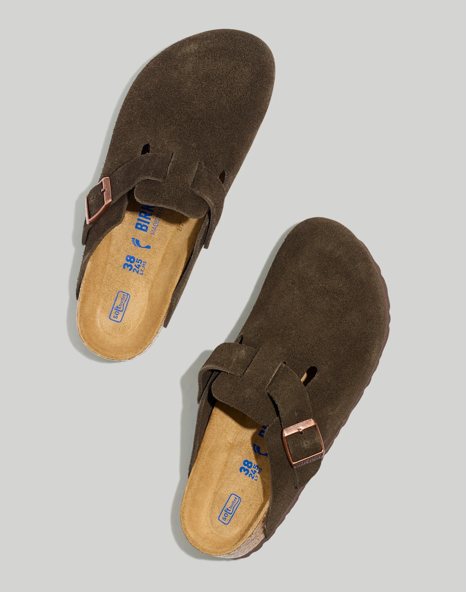 Madewell Birkenstock® Boston Suede Soft Footbed Clogs 1 Madewell Birkenstock® Boston Suede Soft Footbed Clogs