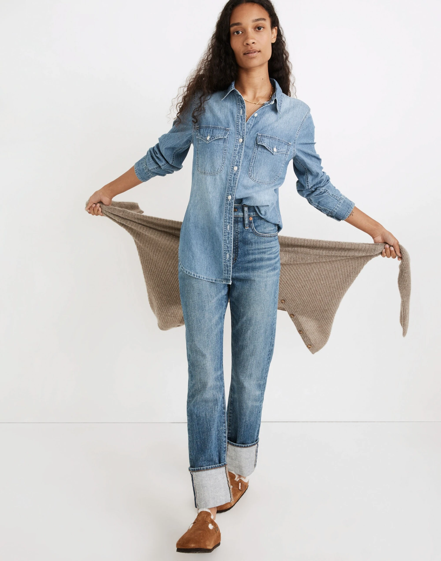 Madewell Denim Button-Up Shirt In Bluffton Wash 4 Madewell Denim Button-Up Shirt In Bluffton Wash - Image 4