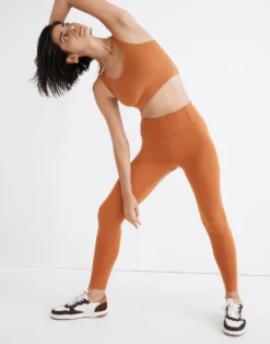 Madewell Girlfriend Collective® Seamless High-Rise 28 1/2" Leggings In Spice