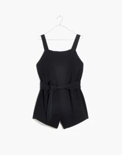 Madewell Lightestspun Tie-Waist Cover-Up Romper -Madewell Sales NC915 BK5229 ld