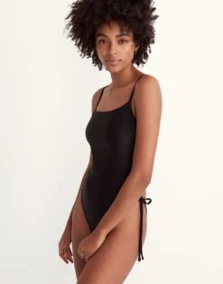 Madewell Second Wave Side-Tie One-Piece Swimsuit -Madewell Sales ND366 BK5229 d5