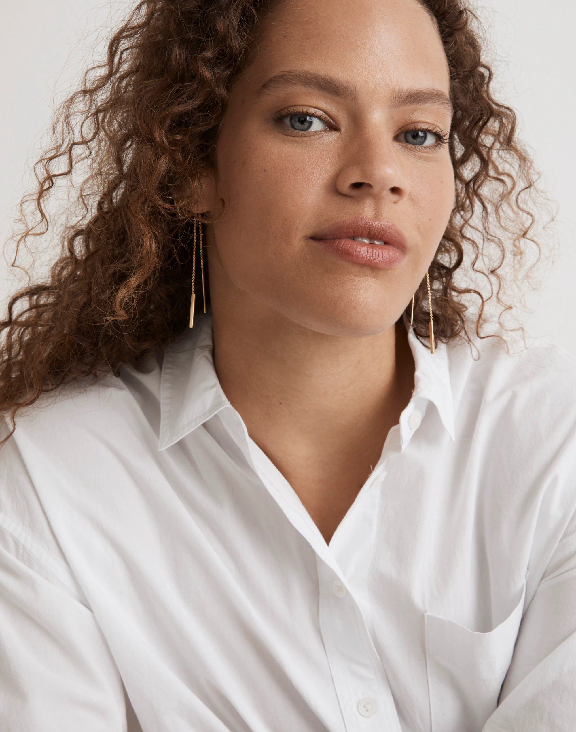 Madewell Threader Bar Earrings 2 Madewell Threader Bar Earrings - Image 2