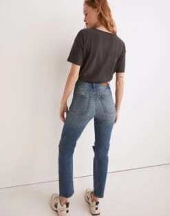 Madewell The Perfect Vintage Crop Jean In Gooding Wash: Knee-Rip Edition -Madewell Sales ND503 DM5815 d2
