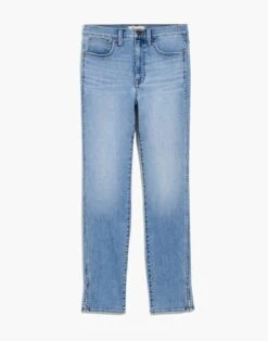 Madewell High-Rise Slim Straight Jeans In Stillwood Wash: Slit-Hem Edition -Madewell Sales ND529 DM5874 ld