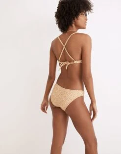 Madewell Floral Jacquard Tie-Back Bikini Top -Madewell Sales NE281 KF4568 d2