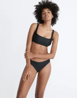 Madewell Second Wave Classic Cheeky Bikini Bottom -Madewell Sales NE343 BK5229 d5