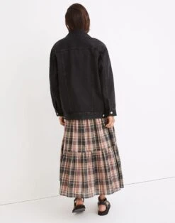 Madewell The Oversized Trucker Jean Jacket In Washed Black 8 Madewell The Oversized Trucker Jean Jacket In Washed Black -Madewell Sales NE395 DM0909 d2