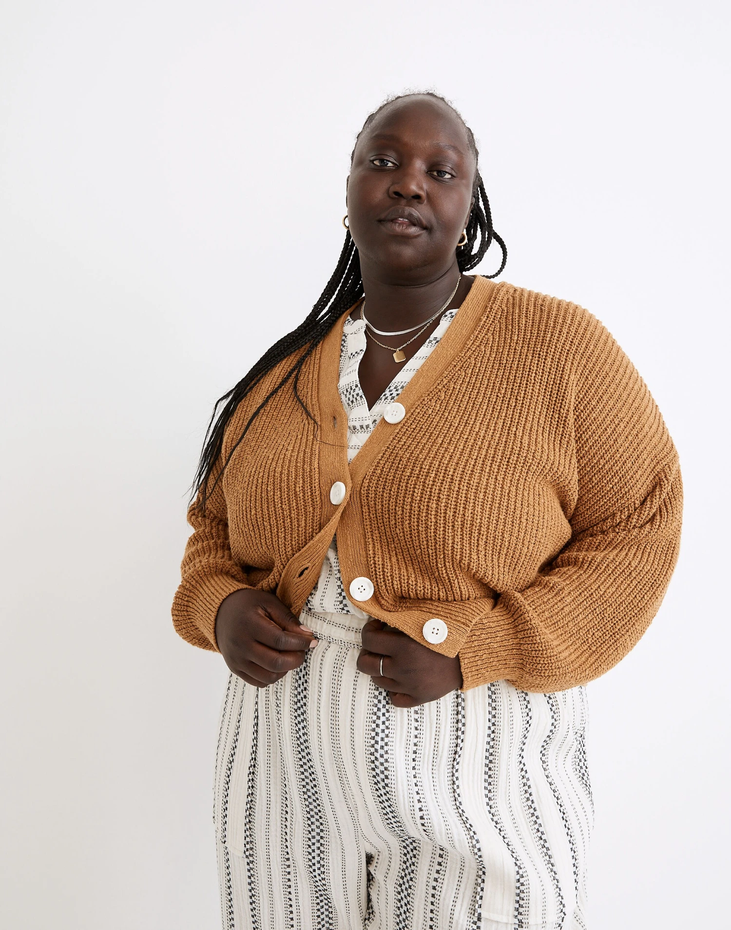 Madewell Plus Greywood Crop Cardigan Sweater 1 Madewell Plus Greywood Crop Cardigan Sweater