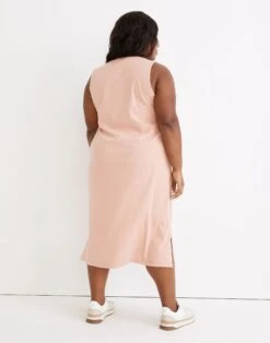 Madewell Plus Organic Cotton Crewneck Tank Midi Dress -Madewell Sales NE954 PK5638 d2