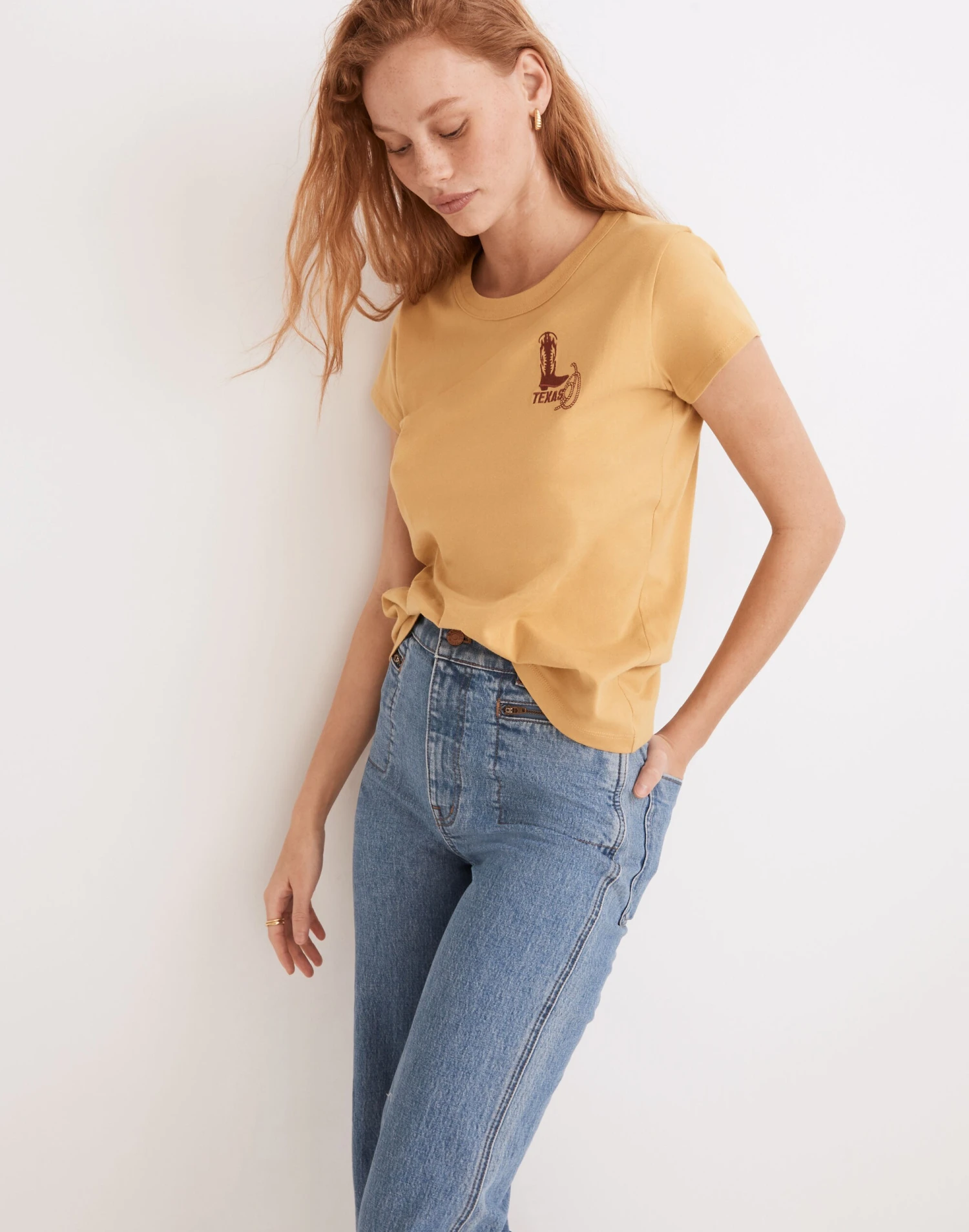 Madewell X Made Some Souvenirs Embroidered Perfect Vintage Tee 2 Madewell X Made Some Souvenirs Embroidered Perfect Vintage Tee - Image 2