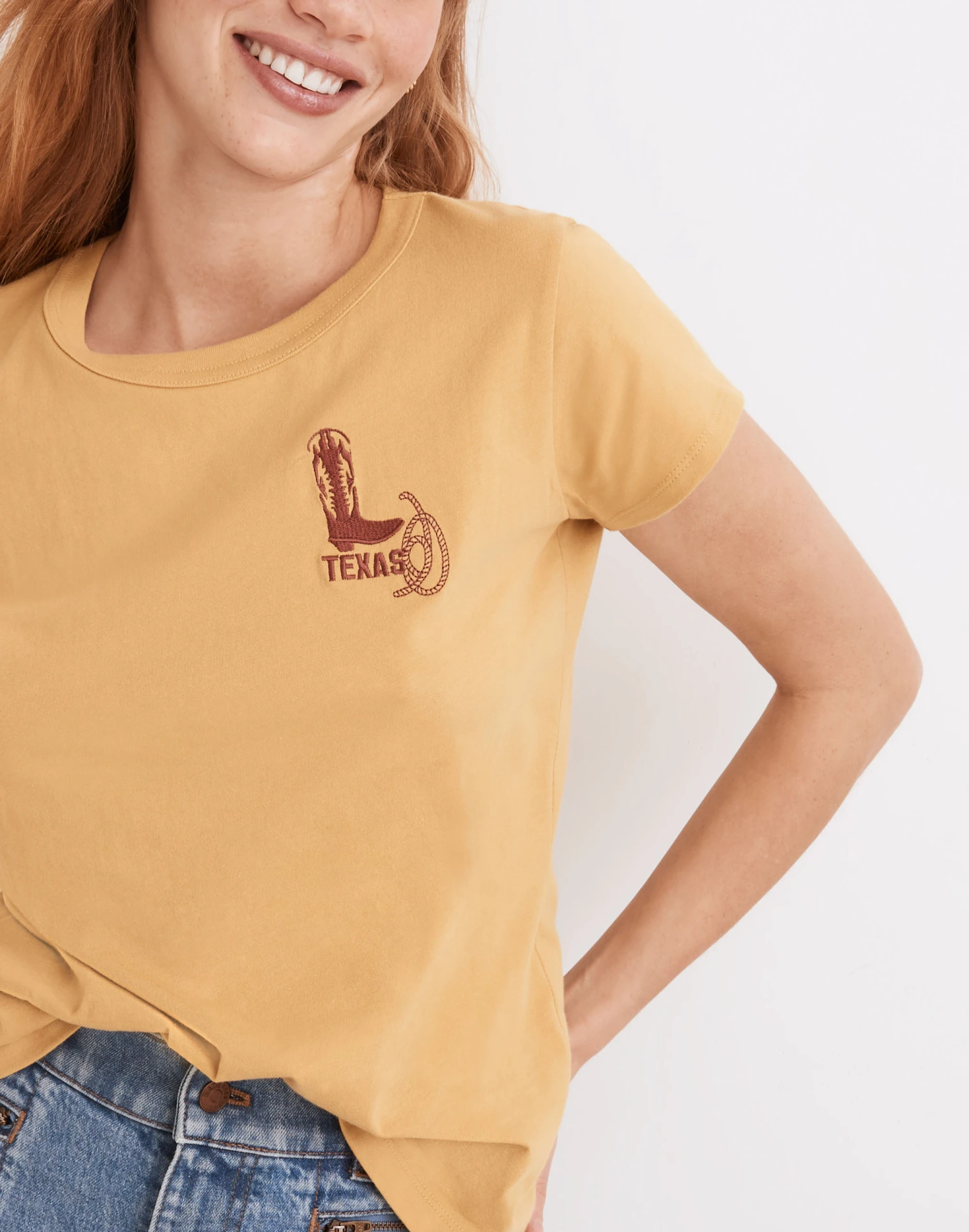 Madewell X Made Some Souvenirs Embroidered Perfect Vintage Tee 5 Madewell X Made Some Souvenirs Embroidered Perfect Vintage Tee - Image 5